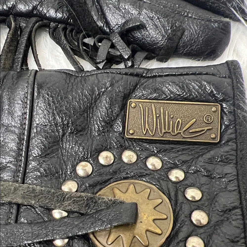 Harley-Davidson WillieG  Black Leather Studded Riding Gloves
